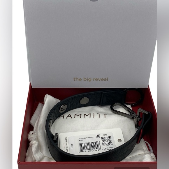 Hammitt Edwards Leather Extender Strap Black Gunmetal - Picture 2 of 4